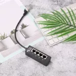 Rj45 1 Me To 4 Fe Ports Ethernet Networ Plug Cable Splitter Extension Adapter Me To Fe Connector For Routers Hubs