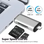 3 In 1 Usb 3.0 Smart Card Reader Hi Speed Tf Sd Card Reader Type C Mory Card Reader Usb Sd Adapter For Pc