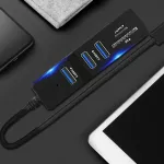 5 In 1 Usb 3.0 Hub Doc Splitter 5ps Ssd Drive Usb 3.0 Ports Sd Tf Card Reader Adapter Station For Mac Pro/ Macbo Air