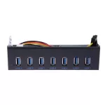 Cable Des 5.25" Usb 3.0 19 Pin Hub Drive Bay Front Panel For Pc R B Fast Charging 7-Ports Adapter L