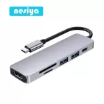 Usb C Hub To Hdmi Adapter 4 Thunderbolt 3 Usb 3.0 Type-C Doc With Tf Sd Reader Slot Pd Splitter For Macbo Pro/air M1