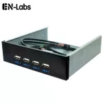En-Labs 2 Port Usb 3.0 4/7 Port Usb 2.0 Usb 3.0 Hubs 5.25" Front Panel Pc Case Intern Cd-Rom Mounting Usb 10pin/20pin Splitter