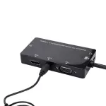 Cable Converter 4 In 1 Displayport Dp To Vga Hdmi Dvi Audio Usb Adapter Cable Converter For Pc Lap R Accessories 20j29
