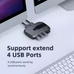 2 Ports Usb Switch With Ex Usb 2.0 3.0 X4 Eyboard Mouse Printer U Dis For 2 Pcs R Lap Usb Box