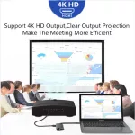 Usb Type C Hub With 4 Hdmi Usb 3.0 65w Pd Port Hub Usb 3.1 Adapter For Macbo Pro Xps 15 Le Thinpad Matebo