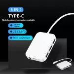 OTG, three adapters, one in one Type-C, expanding the sub-cables of 4usb manufacturers, connecting, charging, samsung, multiple ports, u ports, disk keyboard, mouse, mouse.