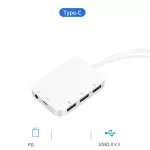 otgอะแดปเตอร์สามในหนึ่งเดียวtype-cขยายสายย่อยของผู้ผลิต4usbการเชื่อมต่อการชาร์จ Samsung หลายพอร์ตuดิสก์คีย์บอร์ดเมาส์พาว