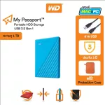 1 TB WD MY PASSPORT HDD EXT Hardpop Bluewdbyvg0010BBL-WESN