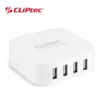 *สินค้า เคลียสต็อค* หัวชาร์จ USB CLiPtec รุ่น GZU401 iZZi4-30W USB 4 PORTS 6.0A HOME CHARGER STATION US PLUG UNIVERSAL TRAVELLING PLUG