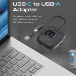 Promate USB-C Hub SnapHub-4 10Gbps Ultra-Fast USB 3.2 Hub Type-C