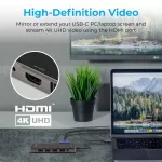 Promate USB-C HUB รุ่น PrimeHub-Pro Ultra-Fast Multiport USB-C Hub with 100W Power Delivery Type-C
