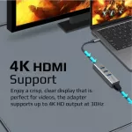 Promate USB-C to HDMI MediaHub-C3 4K Vivid Clarity USB-C to HDMI Adapter Type-C