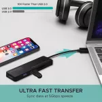 Promate USB-C Hub รุ่น LinkHub-C Multi-Function High Speed USB-C Hub Type-C