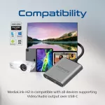 Promate USB-C to HDMI  รุ่น MediaLink-H2 4K High Definition USB-C to Dual HDMI Adapter