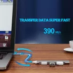 Becao 4 พอร์ต USB 3.0 Hub USB Hub ความเร็วสูงประเภท c Splitter 5Gbps สำหรับ PC อุปกรณ์เสริมคอมพิวเตอร์ Multiport HUB 4 USB 3.0 2.0 พอร์ต