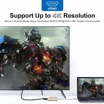 Becao ใหม่ Type-c HUB USB C ถึง HDMI-Compatible Splitter USB-C 3 IN 1 4K HDMI USB 3.0 PD Fast Charging Smart Adapter สำหรับ MacBook Dell