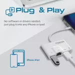 Promate LN Hub MediaSync-LT 4-in-1 Multimedia Hub with LN Connector