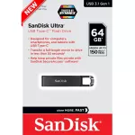 Sandisk Flash Drive ULTRA USB 3.1 Gen 1 Type-C 64GB SDCZ460-064G-G46 Flat Dai Flash Drive Synx 5 years
