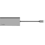 USB Type-C Multiport Adapter Belkin USB-C Multimedia Hub USB-A, USB-C, HDMI, LAN, SD Card F4u092BTSGY