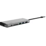 USB Type-C Multiport Adapter Belkin USB-C Multimedia Hub USB-A, USB-C, HDMI, LAN, SD Card F4u092BTSGY