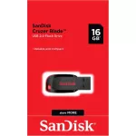 SanDisk CRUZER BLADE USB แฟลชไดร์ฟ 16GB Black, USB2.0 SDCZ50-016G-B35