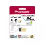 เเฟลชไดรฟ์ USB/OTG Flash Drive ยี่ห้อ Transcend JETFLASH รุ่น JF380G 64GB. / 32GB.