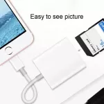 【จัดส่งจากไทย】OTG การ์ดรีดเดอร์ อะแดปเตอร์การ์ดรีดเดอร์ SD Card Reader Micro SD OTG สำหรับ iPhone iPad Camera