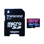 เมมโมรี่การ์ด TRANSCEND MICRO SDXC UHS-I U1 128GB. PREMIUM 300X CLASS10