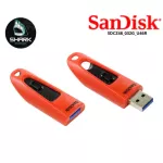 32 GB FLASH DRIVE แฟลชไดร์ฟ SANDISK ULTRA FIT USB 3.0 SDCZ48-032G-U46R RED เช็คสินค้าก่อนสั่งซื้อ