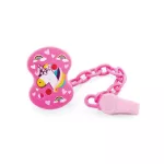Chicco, a prevention of tricked corks from falling on the floor. Clip with chain love.