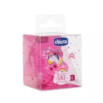 Chicco, a prevention of tricked corks from falling on the floor. Clip with chain love.