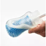 Silicone bottle brush+sponge Straight handle/rotating 360 degrees