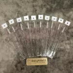 Silver tube washing brush for children's drinking tubes