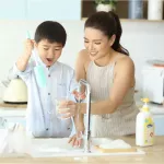 Mathos Loreley Silicone Bottle Brush Milk brush Curved handle set Genuine straight side set