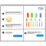 Mathos Loreley Silicone Bottle Brush Milk brush Curved handle set Genuine straight side set