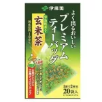 ITOEN Genmaicha Premium Green tea with Roasted Rice Japan Imported อิโตเอ็น ชาเขียว ข้าวคั่วญี่ปุ่น ชนิดซอง 2.3g. x 20ซอง