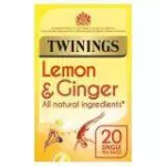 Twinings Lemon and Ginger Tea ทไวนิงส์ เลมอนและขิง ชาอังกฤษ UK Imported 1.5กรัม x 20ซอง
