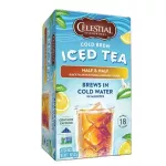 Celesonings Cold Brew Iced Half & Half Black Tea with Lemonade Celestel Cold Brown Black T and Lemon Ned 1.8g x 18 Tea Bags