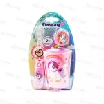 Dr. Phillips Flashing Timer Kids, a flashing toothbrush with a cartoon saliva, training for children to brush their teeth in bright colors.