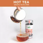 70 grams of organic peach tea, drove fat, help burn aroma, good dreams, 0 calves. Hot & Iced Tea / Cold Brew / Kombucha paired with honey, lemon, other soda.