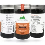 70 grams of organic peach tea, drove fat, help burn aroma, good dreams, 0 calves. Hot & Iced Tea / Cold Brew / Kombucha paired with honey, lemon, other soda.