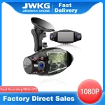 JWKG Dual Dash Cam พร้อม IR Night Vision FHD 1080P ด้านหน้าและ 1080P ภายในกล้อง Dash Cabin มุมกว้างเลนส์ G-Sensor สำหรับรถยนต์ R310M