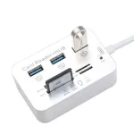 Mini Usb 3.0 Multi Hub Card Reader Combo High Speed Usb Hub With Ms/sd/m2/tf Card Reader 3ports Usb Splitter For Lap