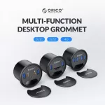 Orico Desk Grommet Usb 3.0 Hub Type C High Speed Splitter With Sd Tf Headphone Mircophone Adapter For Computer Accessories