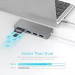 Usb-C Hub With Usb 3.0 Ports And Sd/tf Card Reader Compatible New Macbook Air - Macbook Pro Multi-Port Type C Adapter