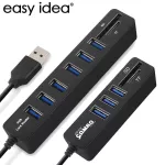 Usb Hub 3.0 Multi Usb 3.0 Hub Usb Splitter 3 Hab 3/6 Port 2.0 Expander Adapter Tf/sd Card Reader Computer Accessories For Pc