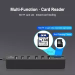 Usb Hub 3.0 Multi Usb 3.0 Hub Usb Splitter 3 Hab 3/6 Port 2.0 Expander Adapter Tf/sd Card Reader Computer Accessories For Pc