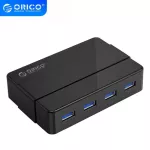 Orico 4 Ports Usb 3.0 Hub 5 Gbps Super Speed Portable Usb Splitter With 12v Power Adapter For Lap Desk Accessories
