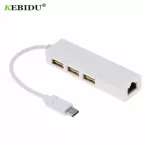 Type-C To Rj45 Ethernet Adapter Usb 3.1 Hub Data Transfer Rj45 Network Card Adapter For Macbook Type-C Hubs