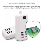 6 Port Usb Hub Charging Plug Slots Desk Wall 30w 20w Charger Adapter Usb Fast Charger For Iphone 12 11 Huawei Power Strip Usb